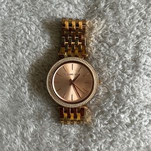 Michael Kors Rose gold color, all stainless steel watch